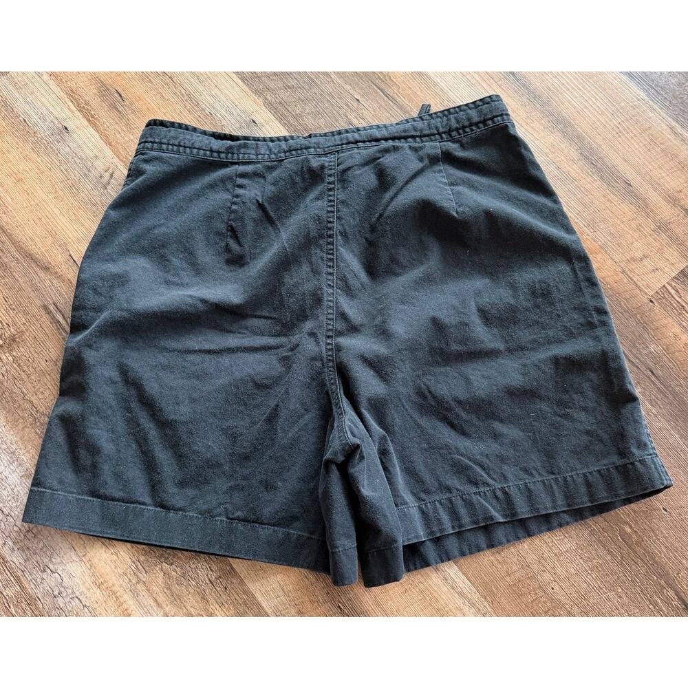 Crossroads Black Cotton Drawstring Shorts Size 8 Casual Summer - Picture 2 of 8